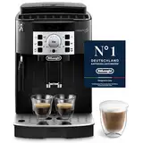 De'Longhi Magnifica S ECAM 22.110.B Kaffeevollautomat mit Milchaufschäumdüse für Cappuccino, mit Espresso Direktwahltasten und Drehregler, 2-Tassen-Funktion, 1,8 Liter Wassertank, Schwarz/Silber
