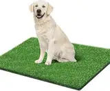 STARROAD-TIM 80 x 130 cm Wiederverwendbare Hundetrainingspads, Kunstrasenteppich für Hunde, für drinnen und draußen, Kunstrasen für Hunde, Töpfchentrainingsbereich, Terrasse, Rasen-Dekoration