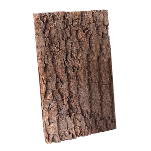 Baoblaze Korkfliesen Hintergrund, Natürliche Reptilien-Klettermatte, Korkfliesen Hintergrund, Cork Bark Backdrop Reptile Climbing Mat für Spinne, Gecko, Eidechse, Chamäleon, 20cmx30cm