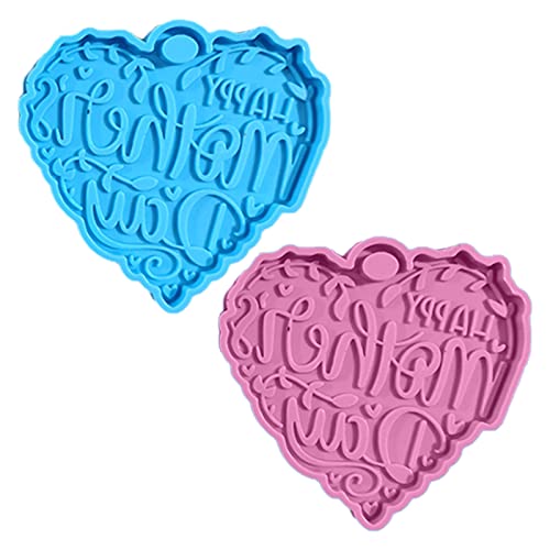 Kreativer Schlüsselanhänger zum Muttertag, Liebe, Herz, Buchstaben, UV-Kristall, Epoxidharz, zum Aufhängen, Kunstharz, Silikonform, Handwerk, Schmuck, Ornamente, Gießerei-Werkzeug, UV-Harzform,