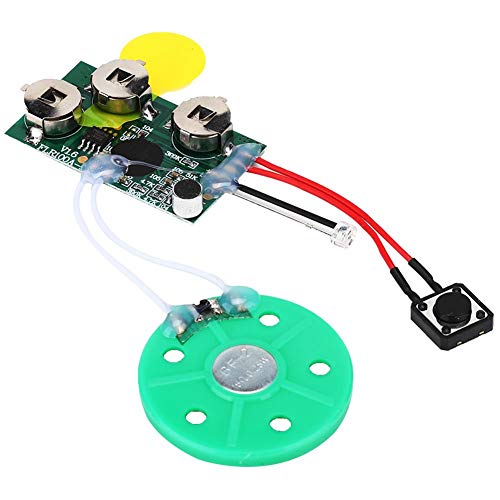 Tosuny DIY Grusskartenmodul, Grußkarten Chip 4 Minuten DIY Musik ReRekorde Light Sense Voice Sound Aufzeichnungs Chip Musik Ton Sprachaufnahme Spieler Chip Modul mit Lichtaktivierung(Einmal Spielen)