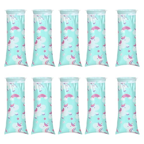 10pcs Kotzbeutel,Kotztüten Auto Kinder,Spuckbeutel Mit Ring,Kotztüten Tragbar Für Kinder Erwachsene Übelkeit Und Erbrechen Im Auto Und Unterwegs (Ponys)