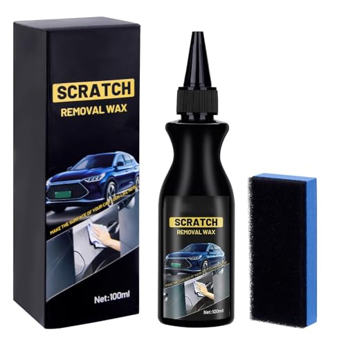 Pipihome Auto Kratzer Entferner, Entfernen tiefer Kratzer, Flüssigglas-Autopolitur(100ml) beseitigt Kratzer und Schrammen aus Klarlacken, Bringen Sie Ihr Auto wieder in Glanz