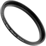 Step Up Ring, 1 Stück, Ø 49 auf 52 mm Durchmesser, Ultra Slim Design, aus Aluminium, für Ø 49 mm Objektiv und Ø 52 mm Filter, Adapter Step Up, Filteradapter Kamera, Filter Adapter, Objektivring Stepup