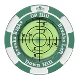Green Golf Player - Sure Putt Green Reader Tool aus Zinklegierung, präzises Ablesen mit sensibler Anzeige | Multifunktionaler Golf-Marker im Taschenformat, Golfzubehör für