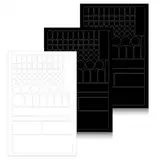 ZEYIYER Abdunklungsfolie 3 Blatt, Licht Dimmer Folie, Licht Dimmen Aufkleber, Lichtblockierende Aufkleber, Lichtabkleben LED-Licht-Abdunkelungsaufkleber, 100% LED-Abdeckungen