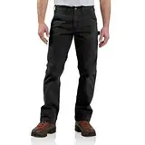 Carhartt Arbeitshose für Herren aus Twill, legere Passform Gr. 46W x 30L, Black (Closeout)
