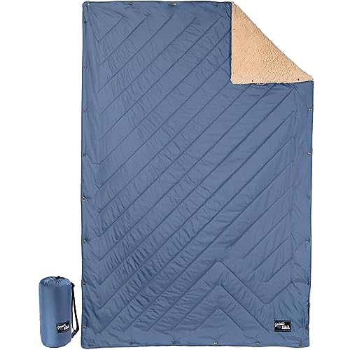 BERGTIGER® GMIATLI - 3in1 Outdoor Decke warm & gemütlich I Camping Decke wasserabweisend + Teflon EcoElite I Reisedecke Ultraleicht I Indoor & Outdoor Decke, Poncho & Schlafsack I Sherpa & Ripstop