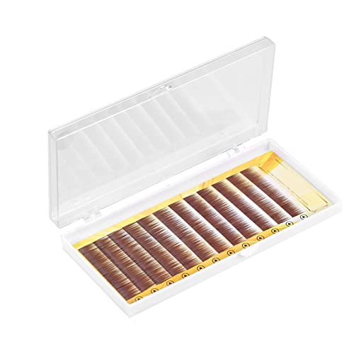 Falsche Augenbrauenverlängerung, künstliche Wimpern, gemischte braune künstliche Augenbrauen, 5–8 mm