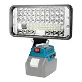 AUTOJARE Akku Lampe für Makita 18V 90W Kabellose Led Arbeitsleuchte Akku 7500LM Tragbares Flutlichter 2 Helligkeitseinstellungen Baustellen Lampe mit 2 USB-Aufladung (7 zoll, kein Akku)