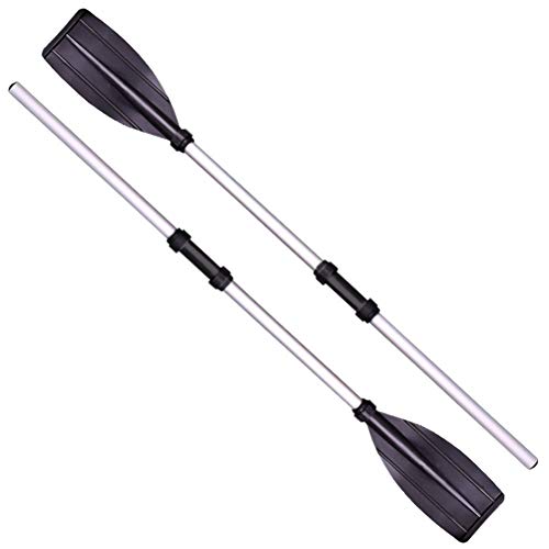 Stecto 2 Stück, 126 cm, Kajak-Paddel aus Aluminiumlegierung, abnehmbar, längenverstellbar, leicht, professionell, für Schlauchboot, Schlauchboot