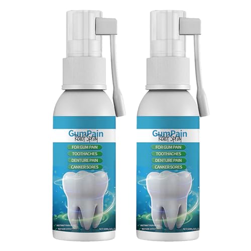 KOAHDE Zahnschmerz Zahnfleisch Schmerzmittel Spray,Sprays Sofort Zahnschmerzen,Kräuter Mundpflege Spray,Zahn Fleischre Generation Spray,Mundpflege Spray Kräuter,Zahnfleisch Reparatur Spray,30ML,2PC