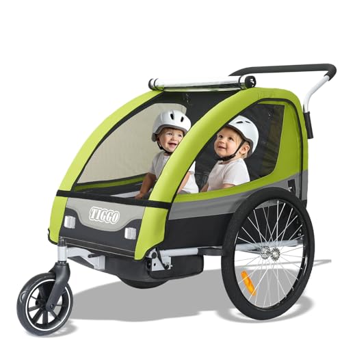 Tiggo Kinderanhänger Jogger 2 in 1 Kinderfahrradanhänger Fahrradanhänger Anhänger 50402