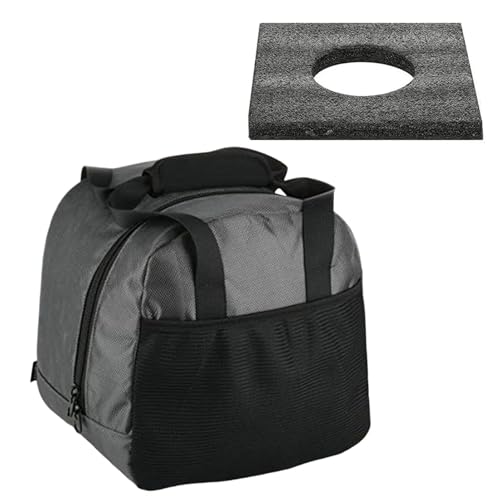 Bowling-Handtasche – einzelne -Tasche, -Tragetasche, leichte Bowlingtasche mit Tragegriffen, Oxford-Stoff, -Tragetasche für Männer, Frauen, Kinder, Erwachsene, 22 x 22