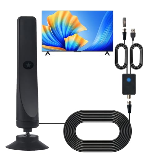 Flexiwave Antenne, Flexi Wave Antenne, Flexiwave Tv, Festberg Hitenna Mit Hd 100 Kanäle, Plug-and-Play Und Wird Mit Einem 3-Meter-Koaxialkabel Geliefert, 50 Meilen Reichweite (1PC)