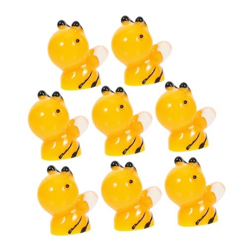 GAROZATION Gartenlandschafts-bienendekorationen 8 Stück Harzbienenfiguren Für Heim Und Handwerkssammlung