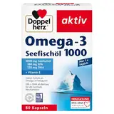 Doppelherz Seefischöl Omega-3 1000 - EPA und DHA als Beitrag für die normale Herzfunktion - 80 Kapseln (1er Pack)