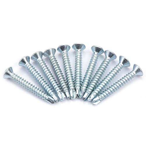 50pcs M4.2 Flache Selbstbohrungen Selbstschrauben Bohrschwanz S -Set Selbstbohrungen S -Selbst M4.2 Flach F Hohe Wartung Sein (M4.2 * 32 (50pcs))