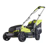 RYOBI 18 V ONE+ Akku-Rasenmäher OLM1833B (Schnittbreite 33 cm, 5-fache Höhenverstellung 25-65 mm, zusammenklappbares Griffgestänge, inkl. Mulchkeil, 35l Grasfangsack, ohne Akku & Ladegerät im Karton)