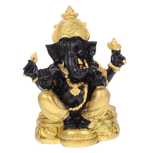 Operitacx Ganesha Figur, Indische Deko Elefant Statue, Ganesha Statue Buddha Figur für Indien Tempel Artikel Indische Meditation Yoga Altar Dekoration