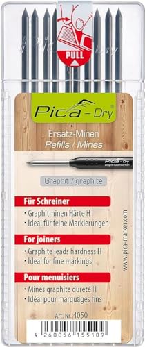 Pica 4050 10 Minen Dry Pack Graphit H (mit Blister), Stück