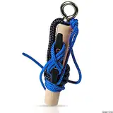 Knoten-Floh Knoten Übungsset – Knoten Lernen für SBF See & Bootsführerschein, Feuerwehr & Seemannsknoten – Knotenbrett mit Anleitung & Knotentafel, Ideal für Kinder & Erwachsene (Schwarz/Blau)