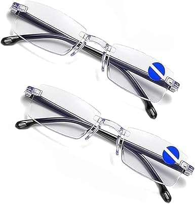 PENCHUAN 2 Stück Autozoom Lesebrille, Auto Zoom Lesebrille Herren Damen, Reading Glasses Nah und Fern für Presbyopie,Lesebrille Intelligente Zoom Automatischer Fokusanpassung Klare Fokus-Brille