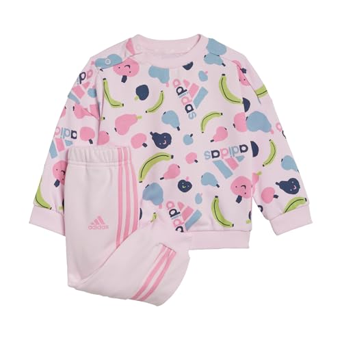 adidas Baby Infants Essentials Allover Printed Set Jugend Jogger, Clear pink/Bliss pink, 18-24 Months