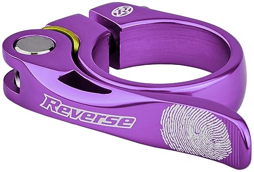 Reverse Long Life Sattelklemme mit Schnellspanner 34.9mm lila