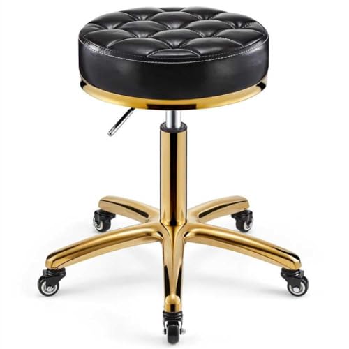 360° drehbarer Salonhocker mit hydraulischer Einstellung, belastbar, 150 kg Kapazität, für Bar, Salon und Zuhause
