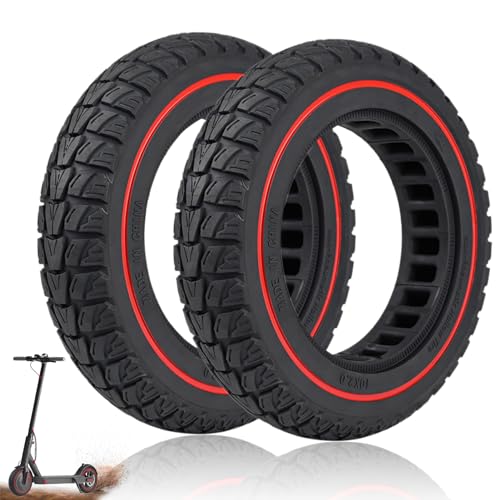 10 Zoll Scooter Offroad Reifen, 10x2 Vollgummireifen Scooter Reifen, Roller Vollgummi Reifen, Scooter Tubeless Ersatzreifen, Scooter Vollreifen, 10 Zoll Reifen Scooter Tubeless Solid Reifen