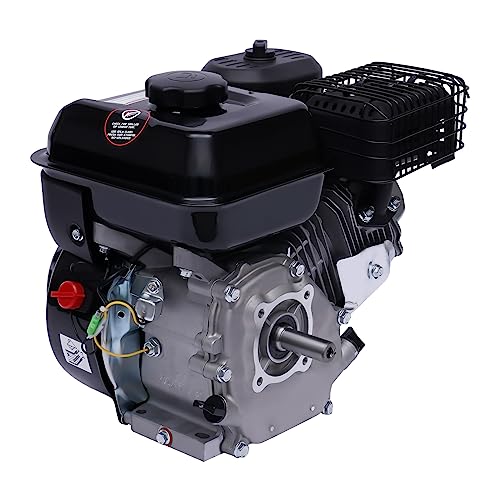 Benzinmotor, 4-Takt 5.1 kW Standmotor, 7.5PS 210cc Benzinmotor, Benzin Motor luftgekühlt, Kartmotor Antriebsmotor, 20mm Motor, Ölbadkupplung