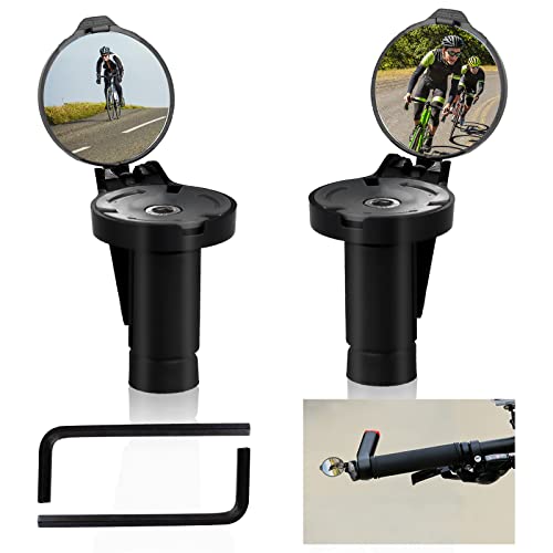 Fahrradspiegel Klappbarer Lenkerspiegel Fahrradlenker Spiegel: Nizirioo 2 Stück HD 360° Verstellbar Fahrradrückspiegel Fahrradspiegel Seitenspiegel für Fahrrad E-Bike Rennrad Mountainbike