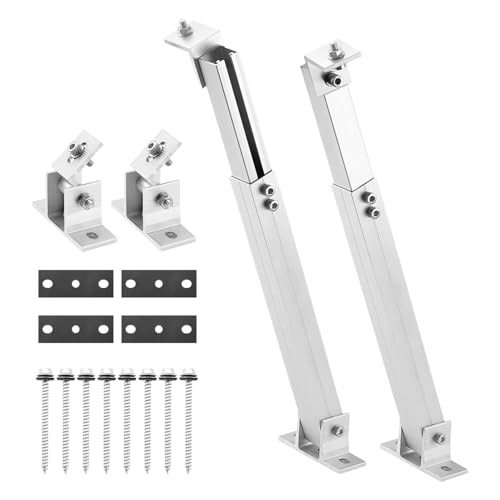 Panel-Montagehalterungen – Solarpanel-Neigungshalterungen, Montagehalterung aus Aluminiumlegierung | Winkelverstellbare Solarpanel-Montagehalterungen, faltbare neigbare Beinhalterungen, Solarpanel-Hal