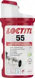 LOCTITE 55, Gewindedichtfaden für schnelle Dichtung, Gewindedichtung für Rohrgewinde und Anschlussstücke, für Gewinde aus Metall und Kunststoff, 1x160m