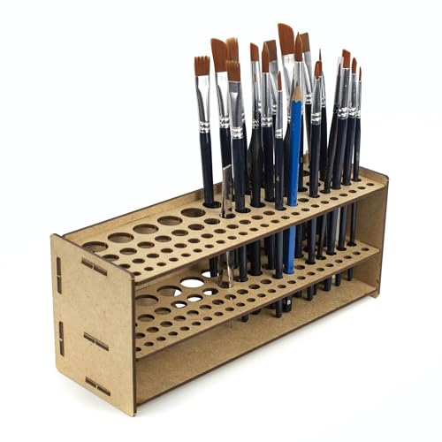 PROSCALE Pinselhalter Organizer für Miniaturmodellbau. Pinsel-Organizer-Kit für Ausstellung Tisch und Wand für Miniaturen Warhammer Modellbau Maquetten und Bastelarbeiten (Pinsel B)