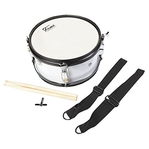 Fame Junior Marching Snare 10"x5" inkl. Gurt und Sticks, Kindertrommel zum Umhängen, kleine Trommel, 1,8 kg, Musikverein, für Kinder ab 3 Jahren