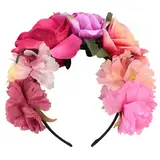 Healeved Halloween Blumess Krone Stirnband - 1Pcs Frauen Rose Haarschmuck, Rutschfest, Süß Blumen Haarreif für Halloween, Cosplay, Kostüm dekorative, Festival Hochzeit