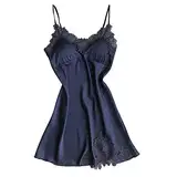 Dessous Damen Sexy Unterwäsche, Damen Sexy Negligee Unterkleid Nachtkleid mit Spitze Nachtwäsche Kurz Nachthemd Unterwäsche Nachtkleid Babydoll Dessous Kleid Lingerie Reizwäsche Sleepwear