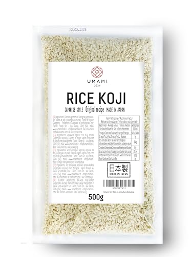 Umami Koji-Reis, fermentierter Reis mit Koji, 500g – Aus biologischem Anbau in Japan, ideal für Miso, Shio Koji, Sake, Sojasauce