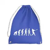 absenda Evolution Baseball Turnbeutel - Sport Schläger Ball Cricket Stadion Mensch Blau