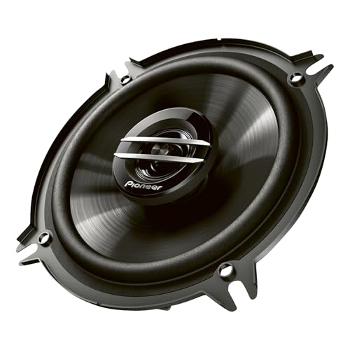 Pioneer TS-G1320F 13 cm 2-Weg-Koaxiallautsprecher Set mit 2 Lautsprechern (je 250 W max., 35 W Sinus), kraftvoller Klang, hoher Wirkungsgrad, 44.3 mm Einbautiefe, 121 mm Einbauausschnitt, mit Gitter
