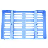 HEALLILY 1pc Plastic Dental Kassetten Dental Instrument Kassetten Dental Tray (Blau)