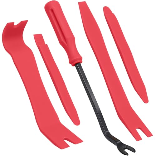 Auto Demontage Werkzeuge Set - 5 Teile Metall Hebelwerkzeug Zierleistenkeile Automotive Reparatur Set, Werkzeug, Auto Demontage Werkzeug Kfz Trim Tool Kit Universal für Entfernung Autotür Platten