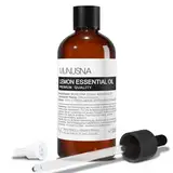 Ätherisches Öl Zitronenöl 100ML, MUNUSNA Ätherische Öle Zitrone Naturrein für Frische Luft, Aroma Duftöl Zitrone Öl für Diffuser, Selbstgemachte Kerzen, Seife, Lemon Oil