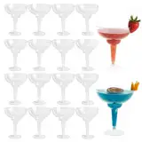 MATANA 30 Plastik Cocktailgläser, Margaritagläser Kunststoff, 360ml - Mehrweg Plastikbecher - Margarita Gläser, Cocktail Becher, Dessertbecher für Partys, Geburtstagen, Hochzeiten