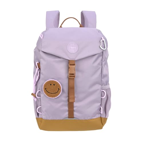 LÄSSIG Kinder Wanderrucksack Kinderrucksack mit Brustgurt gepolsterte Schultergurte wasserabweisend, 14 Liter/Big Outdoor Backpack lilac