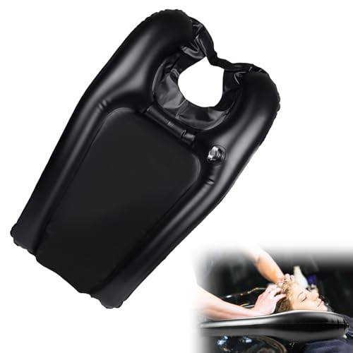 Tragbares Aufblasbares Haarwaschbecken Zuhause, Schwarzes Aufblasbares Waschbecken Kunststoff Ideal Inflatable Shampoo Bowl Ältere Menschen Verletzte Behinderte Schwangere Kinder