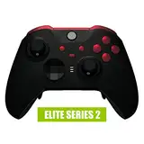 eXtremeRate Tasten Set für Xbox Elite Series 2/Series 2-Core Controller, DIY-Ersatz Knöpfe ABXY/Trigger Bumper/Profile-/Ansicht-/Menü-Buttons für Xbox Elite Series V2/V3 Gamepad Model 1797-Scarlet Red