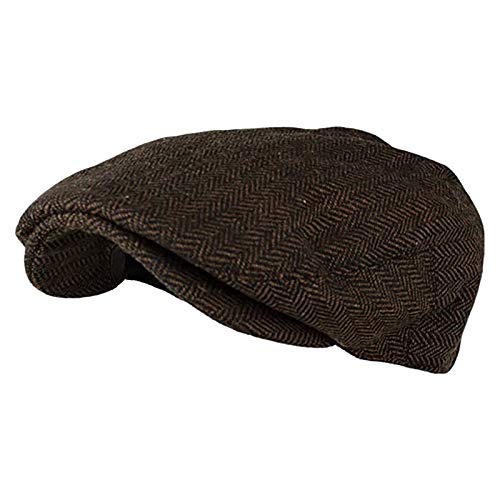 IQYU BaskenmüTze FüR Herren SchirmmüTze Herren Barett SchiebermüNtze BaskenmüTze HerrenCap Cap Newsboy Flat Schwarz SchieberCap Flatcap Retro Herren Einstellbar Herren BaskenmüTze,SchieberCap